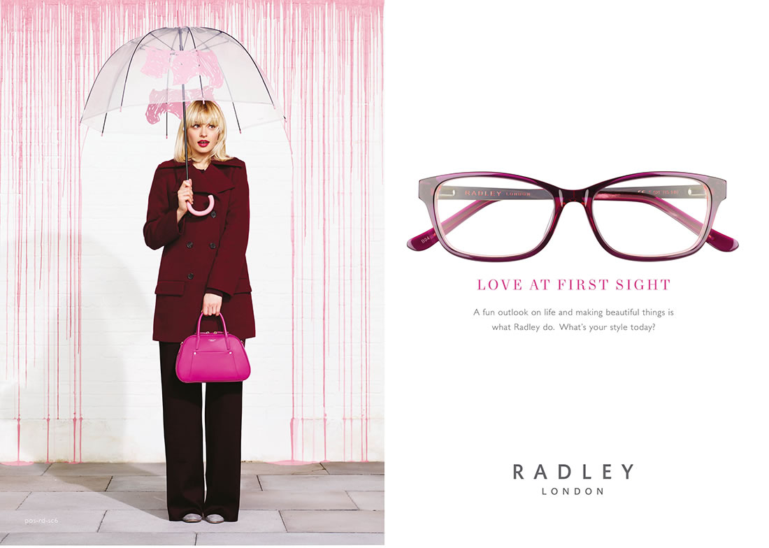 Radley London frames and Visique Hutt expertise! Match the best frames with superb lenses for stylish, crystal-clear vision. We