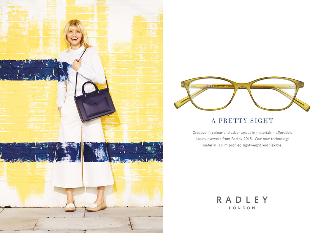 Radley London frames and Visique Hutt expertise! Match the best frames with superb lenses for stylish, crystal-clear vision. We