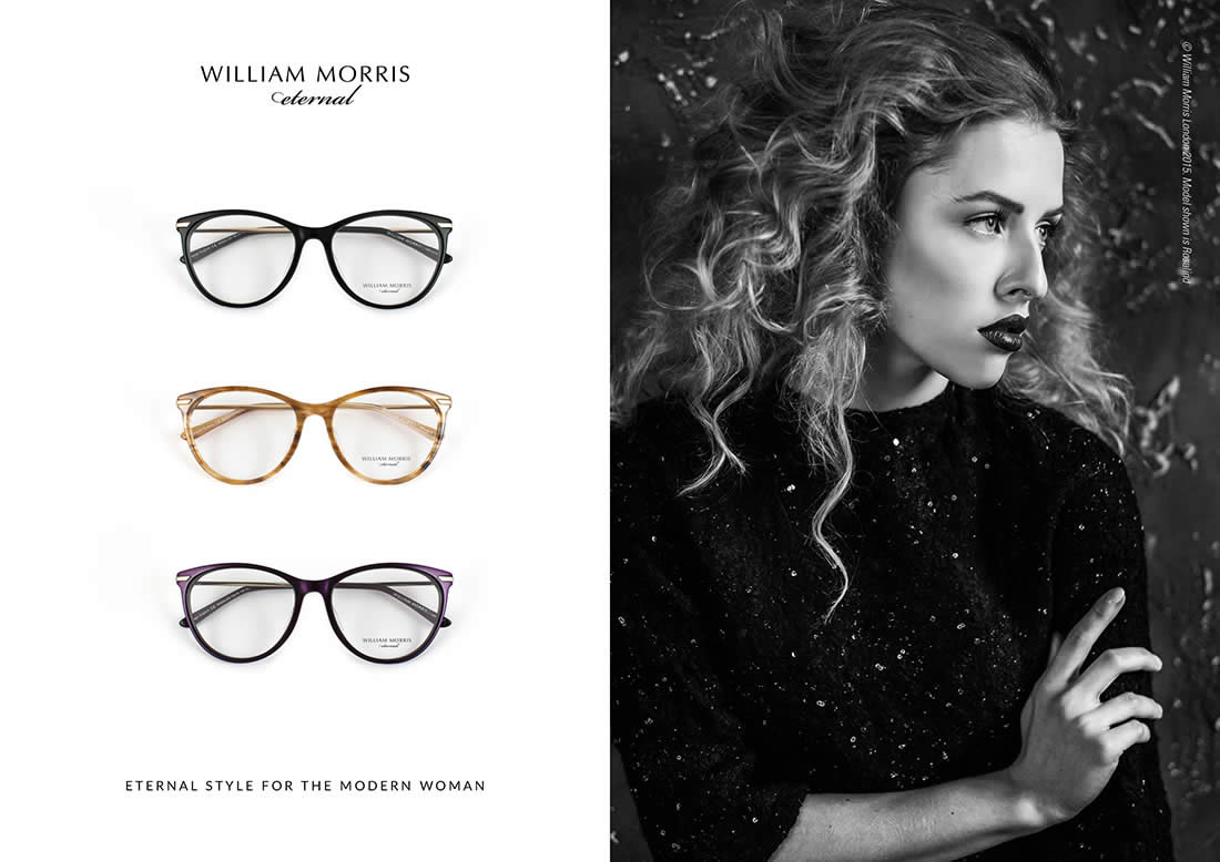 William Morris frames and Visique Hutt expertise! Match the best frames with superb lenses for stylish, crystal-clear vision. We